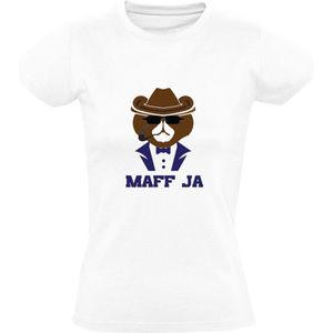Maff ja Dames T-shirt | maffia | baas | beertje | stoer | grappig