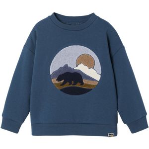 Vertbaudet Sweater gevoerd met sherpa en print voor jongens
