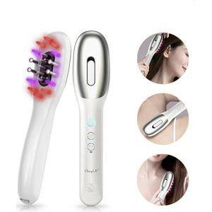 Scalp massager haarborstel met roodlicht behandeling- Hoogfrequente Trillingsmassage - Tegen haaruitval