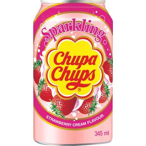 CHUPA CHUPS - Strawberry & Cream Drink - 24 X 345 ML - Voordeelverpakking