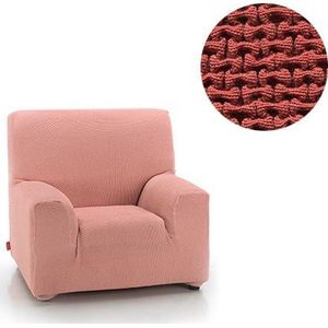 Fauteuilhoes Milan Steenrood - Bi-stretch, Antistatisch & Ademend Katoen - Stoelhoes voor Fauteuil 70-110cm Breed