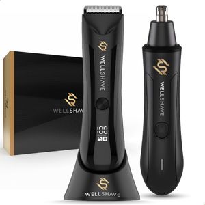 Wellshave Bodygroomer Mannen en Neustrimmer - Shave Package 2.0 - Body Trimmer Heren - Neustrimmer Mannen - Neushaartrimmer Shaver voor Neus, Schaamstreek, Lichaam & Neus - Vaderdag Cadeau