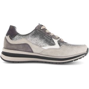Gabor - 76.318 - Dames Sneaker - Zwart - Hoogwaardig Leer met Suède Overlays