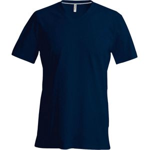 Kariban Heren Korte Mouw V Hals Slim Fit T-Shirt (Marine)