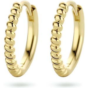 Glams oorringen 1 micron - 15 mm - Zilver