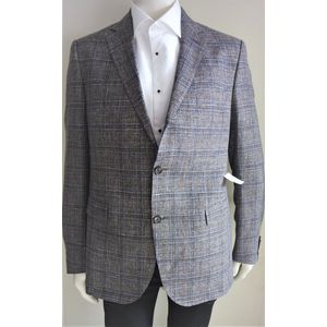 Colbert Eduard Dressler Geruit - Grijs/Blauw - Maat 54