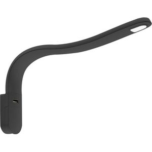 LED Lamp met Zwanenhals S Flexibel 12V Zwart