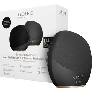 GESKE Sonic Body Brush & Intensive Exfoliator | 7 in 1 | Elektrische borstel voor het hele lichaam | Met SmartSonic-pulsaties | Diepe reiniging, exfoliatie en massage | Ruwe huidverwijderaar