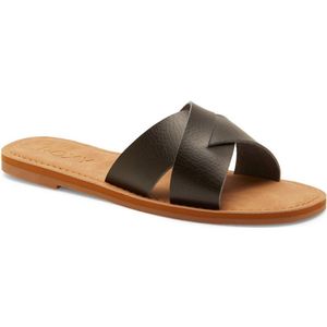 Roxy - Andreya - Instappers - Zwart - Synthetisch Leer - Veganvriendelijk