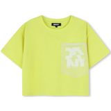 DKNY - D62345 - T-shirt - Geel - Korte Mouwen - 6 Years