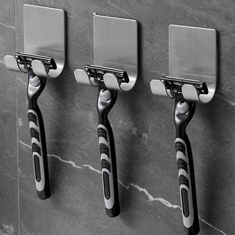 Scheermeshouder - RVS Scheermeshouder - Scheermes Ophangen - Badkamer Scheermeshouder - Douche Scheermeshouder - Plakstrip Wandmontage - Stipco - 1 Stuk