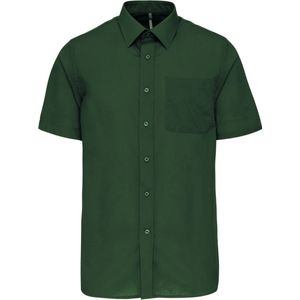 Herenoverhemd 'Ace' korte mouwen merk Kariban Forest Green maat XL