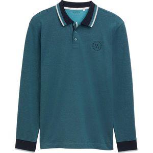 Tom Tailor Poloshirt Polo Met Detail 1043419xx10 36496 Mannen Maat - XXL