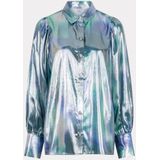 Blouse - Groen-Paarse - Faded Vibrance