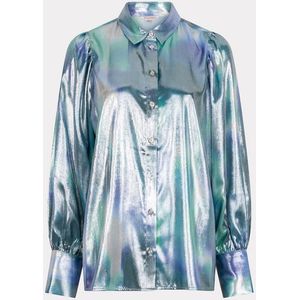 Blouse - Groen-Paarse - Faded Vibrance