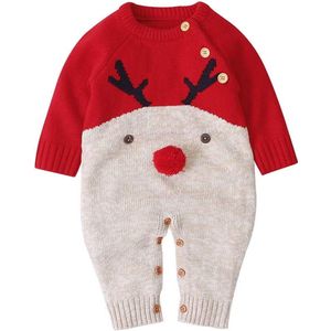 Kerst - Newborn Christmas Outfit - Rood - Rudolph - Boxpakje