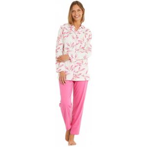 Bedrukte pyjama van katoen met knoopsluiting