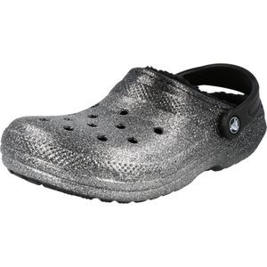 Crocs Classic Glitter Lined Clog Zwart zilver Maat 36/37 M4/W6