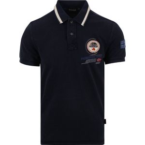 Napapijri - Gandy Polo Donkerblauw - Modern-fit - Heren Poloshirt Maat M