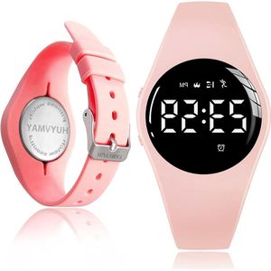 Fitnesstracker horloge - 1 uur opladen - IP68 waterdicht - activiteitentracker - kinderen tieners - vrouwen - wekker - stopwatch - stappenteller - HUYVMAY