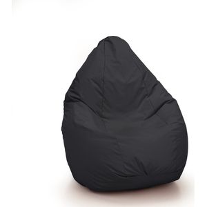 Drop & Sit - compacte zitzak - robuust nylon - zwart - voor binnen en buiten