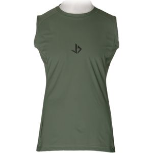 JUSS7 Sportswear - Tanktop Sport Shirt Extra Lang - Army Green - XL