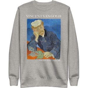 Vincent van Gogh 'Portret van Dr. Gachet' (""Portrait of Dr. Gachet"") Beroemd Schilderij Sweatshirt | Unisex Premium Sweatshirt | Carbon Grijs | XXL