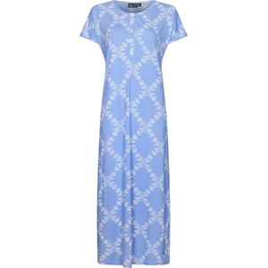 Duurzaam geruit nachthemd blauw - Blauw - Maat - 36