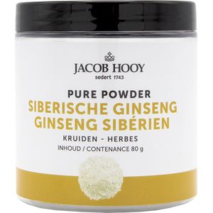 Jacob Hooy Pure Powder Siberische ginseng 80 gr