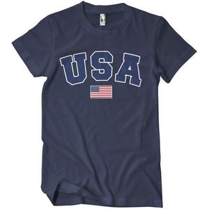 Hybris USA Varsity T-Shirt Navy-XL