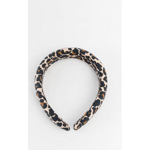 Sissy-Boy - Bruine haarband met leopard print