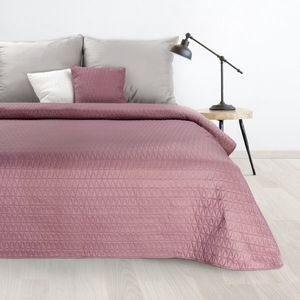 Oneiro’s luxe BONI Type 3 Beddensprei Oud roze - 170x210 cm – bedsprei 2 persoons – beddengoed – slaapkamer – spreien – dekens – wonen – slapen