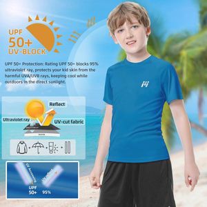 Jongens Rash Guard - UV Beschermende Lange Mouw Zwemshirt met SPF 50+