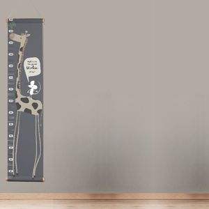 Giraffe Groeimeter - Meetlint 30-170cm - Wanddecoratie - Babykamer - Kinderkamer - Meetlat Kinderen - Textielposter