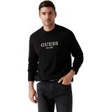 Guess - T-shirt - Zwart - Lange Mouwen - Geborduurd Logo
