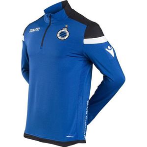 Sweater zip blauw Macron volw. 17/18 - S