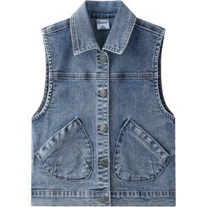 denim gilet maat 116