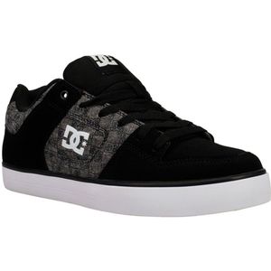 DC Shoes - Pure - Lage Cupsole Schoenen - Zwart - Leer/Nubuck