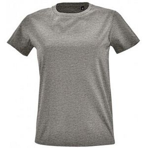 SOLS Dames/dames Imperial Fit T-Shirt met korte mouwen (Grijze Mergel)