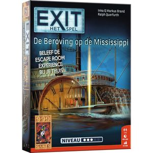 EXIT: De Beroving op de Mississippi - Coöperatief escape room-spel voor 1-4 spelers - Leeftijd 12+ - Intense puzzel- en speelervaring