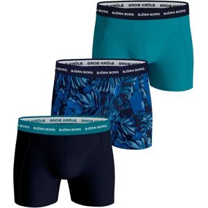 Björn Borg Cotton Stretch boxers - heren boxers normale lengte (3-pack) - multicolor - Maat: M