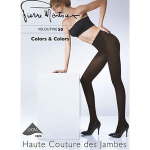 Dames panty - Pierre Mantoux Veloutine 50 - Prugna maat M