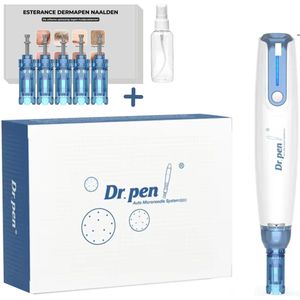 Originele Dr.pen Ultima A9 - Draadloze Dermapen - Digitale snelheidweergave - Microneedling - Huidverzorging - Mesotherapie - Incl. 5x naalden 18 pin (merk esterance) & Sprayflesje 50 ml voor desinfectie