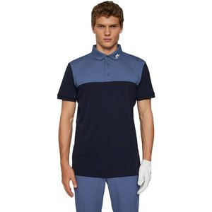 J.lindeberg Jeff Korte Mouw Poloshirt Blauw L Man