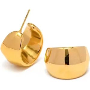 Lajetti - Gold plated Oorbellen Ringen Stainless Steel - Dames Oorbellen