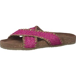 MARCO TOZZI Textile Upper, Goat Leather sock with Feel Me Soft Step Dames Muiltjes - PINK COMB - Maat 36