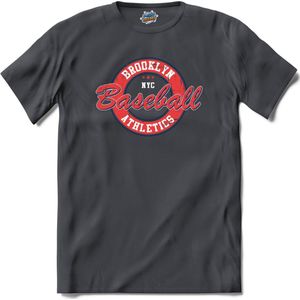 Brooklyn NYC Baseball Athletics | Basketbal - Sport - Basketball - T-Shirt - Unisex - Mouse Grey - Maat XL