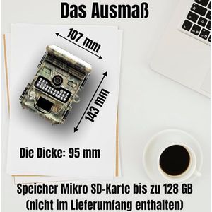 Equivera Wildcamera voor Buiten - Wildcamera met Nachtzicht - WiFi - Hoge Resolutie - Waterdicht - Wild Camera - Premium