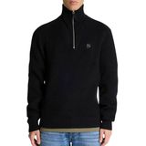 CHASIN' - Oliver Half Zip - Trui - Zwart - Schipperstruien