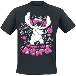 Lilo & Stitch Embrace The Weird Heren T-shirt - zwart - M